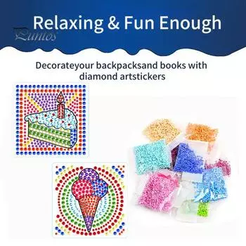 1 компл. наклейка с алмазной живописью креативный DIY узор мороженого набор наклеек со стразами для домашнего декора стены Sets