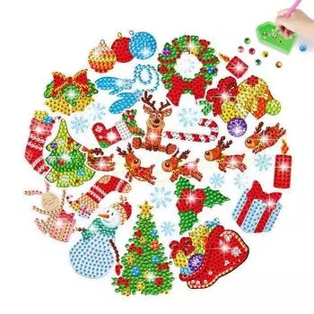 1 компл. наклейки с алмазной живописью DIY мультфильм рождественские наклейки ремесла для чехла для телефона украшение для рюкзака с чашкой Sets