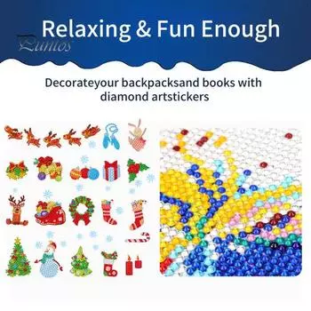 1 компл. наклейки с алмазной живописью DIY мультфильм рождественские наклейки ремесла для чехла для телефона украшение для рюкзака с чашкой Sets