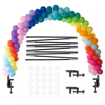 1 компл. подставка для демонстрации воздушных шаров, опорная рамка, арочная рамка из воздушных шаров с металлическими зажимами, настольные воздушные шары, гирлянды, украшения для вечеринки по случаю дня рождения, украшения для детского душа чёрный