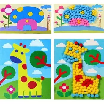 1 компл. понпон 20 мм разноцветный помпон украшение мяч помпон детская инструкция DIY развивающая игрушка