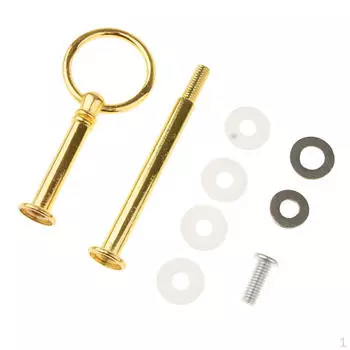 1 компл. ярусная вечеринка, свадебный кекс, фрукты, тяжелая тарелка, подставка, центральная ручка, круглая дрель серебряный