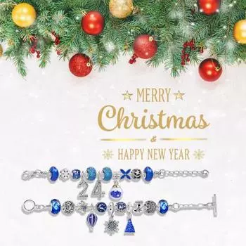 1 компл.. Рождественский браслет-аксессуар, подвеска-браслет в рождественском стиле, снежинка, декор со стразами, Лось, новинка A