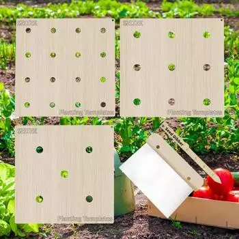1 компл. шаблон для посадки семян, линейка для семян Dibber, инструмент для прокладки семян с отверстиями, открытый сад, молодые штаны, расстояние между посадками