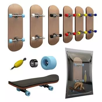 1 компл., скейтборд для пальцев, деревянный гриф, игрушка, профессиональные стенты, набор для скейтбординга на пальцы, новинка, детский рождественский подарок белый