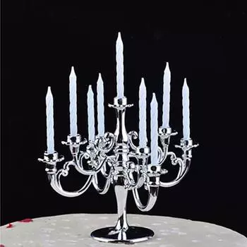 1 компл. Свечи и подсвечник, день рождения, торт, подсвечники, топперы, декор