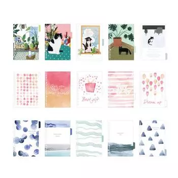 1 компл. Свежие переплетные бумаги для дневников A5 A6 Разделитель индексов для блокнотов с отрывными листами A6