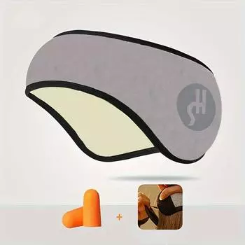 1 компл. звукоизоляционные наушники для мужчин и женщин, шумоподавление во время сна, осень-зима, спорт на открытом воздухе, велоспорт, наушники, универсальная маска для глаз 1set