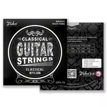 1 комплект 028-043 струн для классической гитары, посеребренные струны для акустической гитары, 6 струн для гитары чёрный