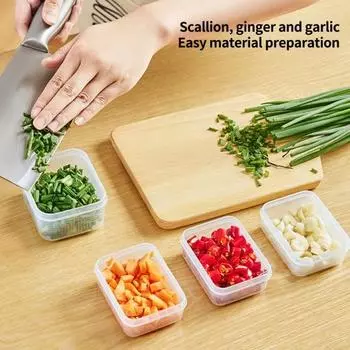 1 комплект, 100/200 мл контейнер для хранения продуктов с крышкой, холодильник для хранения продуктов, ящик для хранения фруктов, бытовые принадлежности A