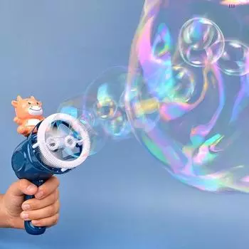 1 комплект, 100 мл, креативные развлечения, АБС-пластик, динозавры, форма веера, коровы, пузырьковая машина, детская игрушка красный