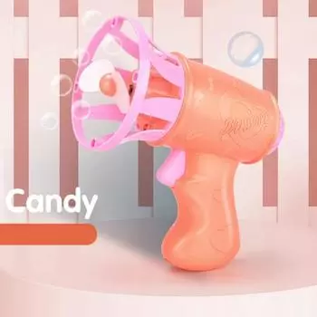 1 комплект, 100 мл, модная очаровательная развлекательная красочная машина для нагнетания пузырей в форме вентилятора, подарочная машина оранжевый