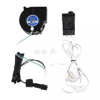1 комплект 12 В 0,5 А вентиляторный двигатель с 3 светодиодами Lig, для сада, двора, надувной декор, постоянный поток воздуха