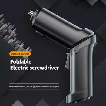 1 комплект, 1300 мАч, ручная дрель, складная зарядка через USB, беспроводная со светодиодной подсветкой, электрическая дрель, набор отверток для домашнего обслуживания A