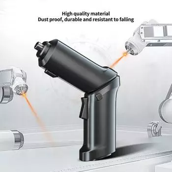 1 комплект, 1300 мАч, ручная дрель, складная зарядка через USB, беспроводная со светодиодной подсветкой, электрическая дрель, набор отверток для домашнего обслуживания A