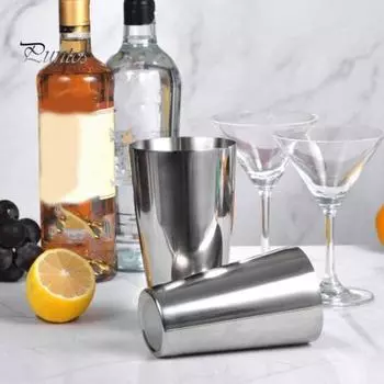 1 комплект, 1370 мл, шейкер для коктейлей, герметичный шейкер для вина из нержавеющей стали, двухсекционный миксер для напитков, инструмент для кухонного бара серебряный