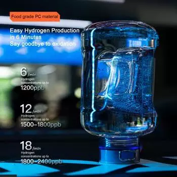 1 комплект, 1500 мл, бутылка для водородной воды, водородно-кислородное разделение, генератор водородной воды высокой концентрации для фитнес-путешествий 1500ML светло-зеленый