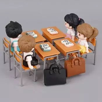1 комплект 1:12 кукольных аксессуаров Миниатюрные столы, стулья, модель, украшение для класса, игрушка, еда, столовая посуда, орнамент