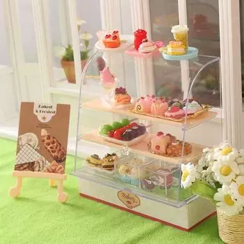 1 комплект 1:12 полезных прозрачных крышек, видимых для кукольного домика, мини-мебель, витрина для десертов для микроландшафтной витрины