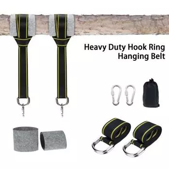 1 комплект, 1,5/3 метра, ремни для гамака, утолщенные, прочные, несущие высокую плотность, высокопрочные ремни для качелей, товары для улицы B