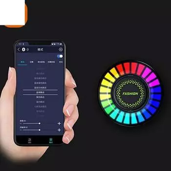 1 комплект, 200 мАч, круглый автомобильный атмосферный светильник, встроенный аккумулятор, уникальная яркость, чувствительность к скорости, регулируемая лампа для ароматерапии