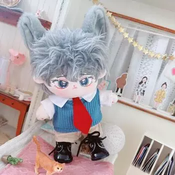 1 комплект 20 см кукольной одежды красный галстук ролевая игрушка уютная на ощупь милая рубашка юбка брюки жилет игра идол Boy