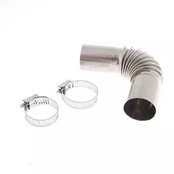 1 комплект 24 мм коленчатая труба для воздушного стояночного обогревателя выхлопная труба коленчатый соединитель с зажимом для лодок обогреватель автомобильные детали для отопления