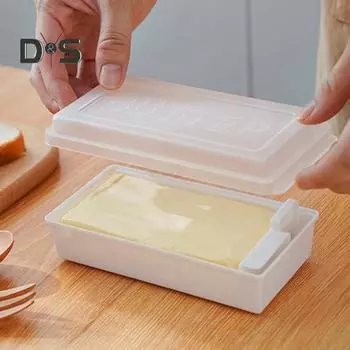 1 комплект, 250 мл, контейнер для масла с разделочной доской, органайзер для хранения сыра, кухонный сервировочный инструмент для выпечки белый