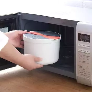 1 комплект 2 л Полезная простая в очистке компактная микроволновая рисоварка для офисных работников Портативная для путешествий зелёный