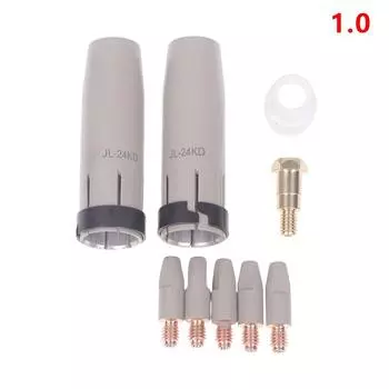 1 комплект 36Kd Защитное сопло с покрытием 1,0/1,2 мм Сопло для газа горелки MIG Держатель наконечника для сварочной горелки 36Kd MIG MAG