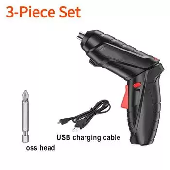 1 комплект 3,6 В набор электроинструментов для домашнего обслуживания и ремонта 1800 мАч литиевая батарея мини бытовая электрическая дрель аккумуляторная отвертка 3-Piece Set