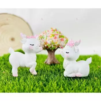 1 комплект(3 куска)Миниатюрные фигурки оленей|Декоративный экспонат|Подарок для него/нее, День матери,Дом, Спальня,Гостиная,Офис, Стол, Приборная панель автомобиля