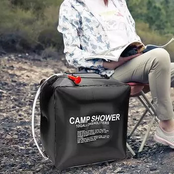 1 комплект, 40 л, функциональная большая емкость для хранения воды, экологически чистая сумка для душа с солнечным подогревом, походная сумка для душа для путешествий
