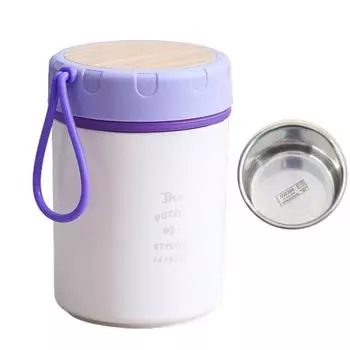 1 комплект, 450 мл, изолированная суповая чашка, пищевая, большая емкость, герметичная, съемная, термостойкая, сохраняет тепло B розовый