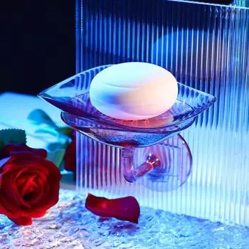 1 комплект, 4 цвета, полезный настенный расширяющийся лоток, держатель для губки, коробка для мыла розовый