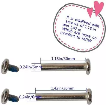 1 комплект/4 комплекта аксессуаров для багажа, винты для багажа из нержавеющей стали, болты для колес багажа и 5 L-образных ключей 4,0 мм. M6x30mm 1 set
