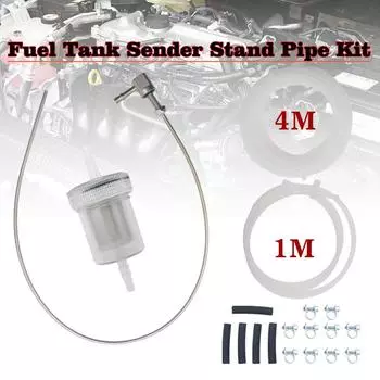 1 комплект 4 метра для дизельного отопителя Webasto Eberspacher, встроенный топливный фильтр, шланг, зажим, комплект труб, замена стояночного отопителя, комплект труб для датчика топливного бака