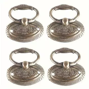 1 комплект/4 шт. Новые китайские ручки без открытого отверстия для установки, современные простые ручки для ящиков и дверей шкафов, винтажные невидимые ручки 4pcs