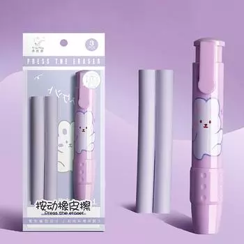 1 комплект/4 шт. выдвижной нажимной ластик для студентов, дизайнеров, офисный ластик без крошек, не оставляет следов, креативный нажимной ластик A3