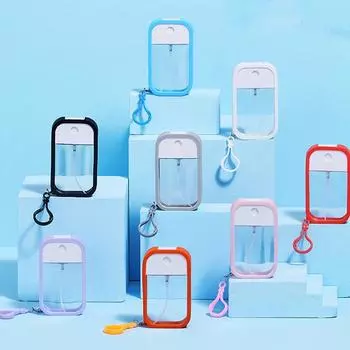 1 комплект, 50 мл, распылитель для карточек, флакон для духов, спирта, разлив для дезинфекции воды, портативный дорожный распылитель для карточек чёрный