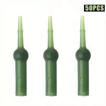 1 комплект/50 шт. принадлежностей для ловли карпа, европейский стиль, небольшая башня для рыбалки, заостренный хвост, резиновый шланг, аксессуары для рыболовных снастей Pack of 50