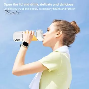 1 комплект, 530 мл, электрическая соковыжималка, пищевая 6 лезвий, мощный портативный беспроводной миксер для фруктов, кухонные принадлежности чёрный