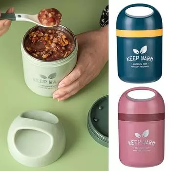 1 комплект 550 мл суповая фляга с крышкой вентиляционное отверстие уплотнительное кольцо изолированная удобная ручка суповая кружка для микроволновки аксессуар для ежедневного использования синий