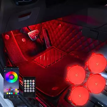 1 комплект 5 В USB светодиодная подсветка салона автомобиля, подсветка для создания атмосферы, окружающее настроение, подсветка для ног, USB декоративная лампа, автоматическое голосовое управление, аксессуары