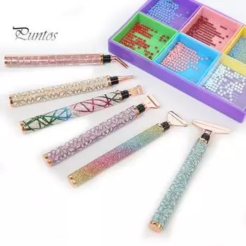 1 комплект 5D алмазная ручка для рисования сверкающая удобная ручка алмазная дрель ручка вышивка крестиком DIY ремесло инструмент для рисования разноцветный