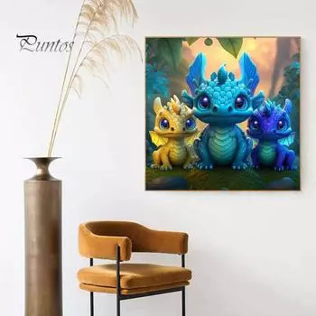 1 комплект 5D комплект алмазной живописи милый мультяшный рисунок животных яркий цвет усиливает креативность уменьшает стресс мозаика художественный набор для рукоделия A