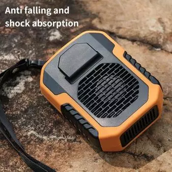 1 комплект 6000 мАч Conveneint перезаряжаемый легкий уличный вентилятор легко носить с собой USB для кемпинга оранжевый