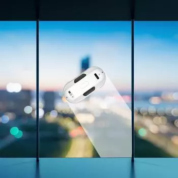 1 комплект, 650 мАч, практичный робот для мытья окон, защита от отключения питания, планирование маршрута, мини-потолки, робот для мытья окон для внутреннего и наружного высотного здания белый