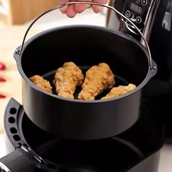 1 комплект, 6/7/8/9 дюймов, устойчивая к коррозии фритюрница, конструкция ручки корзины для торта, полезный круглый закручивающийся край 7inch