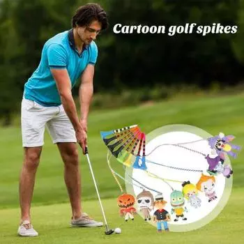 1 комплект, 83 мм, футболка для гольфа с мультяшной вешалкой против потери, острый наконечник, держатель для мяча для гольфа, тренировочное пособие для гольфа, аксессуары для гольфа, подарки для гольфиста F